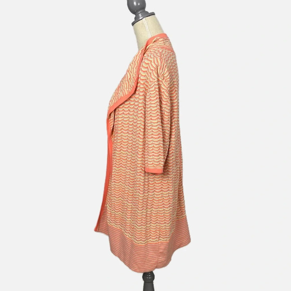 Spanner Women’s Cardigan Open Longline Short Sleeve Spring Multi Colour Large - Picture 5 of 11